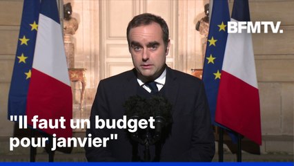 Budget, loi spéciale...L'allocution de Sébastien Lecornu en intégralité