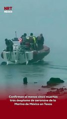 Un avión de la Marina de México que trasladaba a un niño con quemadur@s gr@ves y a otras siete personas se estr3lló en la bahía de Galveston, Texas.