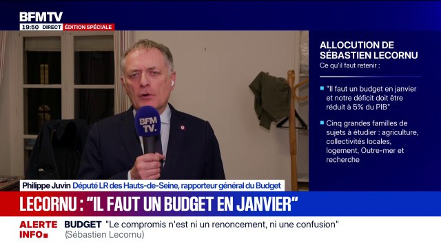Budget pour la France: La loi spéciale qui a été votée aujourd'hui, n'a qu'un seul but: c'est une loi transitoire , explique Philippe Juvin, député (LR) et rapporteur général du Budget