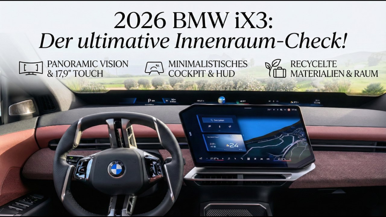 2026 BMW iX3: Platzangebot, Kofferraum & Cockpit-Neuheiten