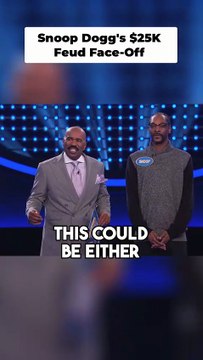 Steve Harvey Preps Snoop Dogg for Fast Money on Celebrity Family Feud