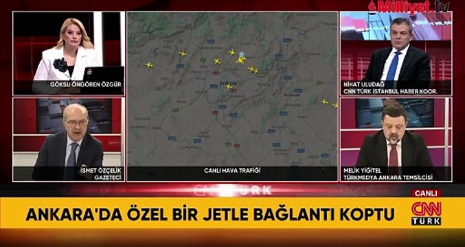 Ankara'dan kalkan özel bir jet ile radar bağlantısı kesildi