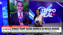 Trump sugere renúncia imediata de Maduro | TEMPO REAL