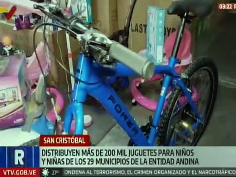 Gobierno Bolivariano distribuye más de 200 mil juguetes para los niños y niñas del Táchira