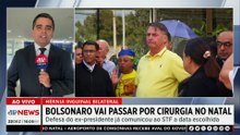 Jair Bolsonaro passará por cirurgia para corrigir hérnia inguinal bilateral no Natal