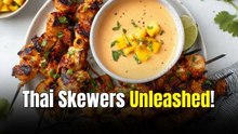 Thai Chicken Skewers with Mango Sauce