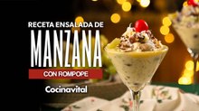 Receta de ensalada de manzana con rompope
