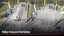 Caminhão tem pane nos freios e utiliza área de escape da BR-376, no PR