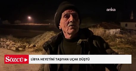 Libya heyetini taşıyan uçak düştü