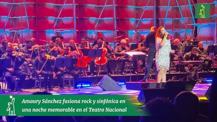 Amaury Sánchez fusiona rock y sinfónica en una noche memorable en el Teatro Nacional