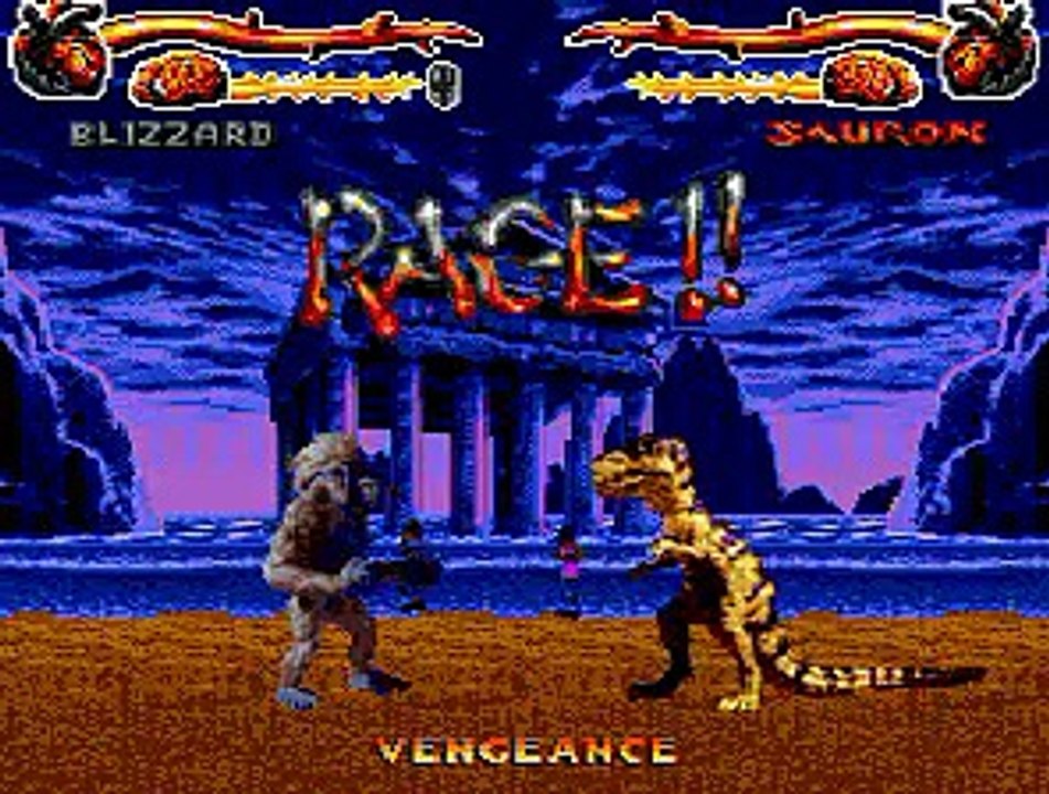 Primal Rage (Test Drive) (SEGA GENESIS) Blizzard Playthrough