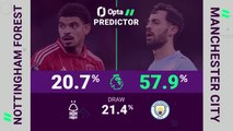 Nottingham Forest v Manchester City - Opta Predictor