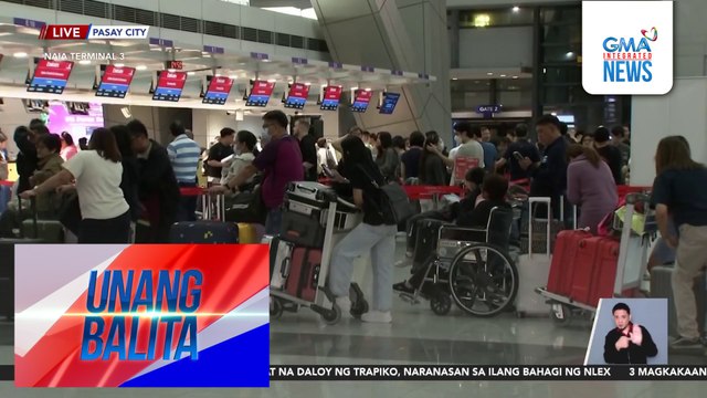Mga pasahero, mabilis na nakakausad sa check-in counters at immigration lanes sa NAIA | Unang Balita