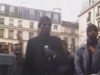 RASSEMBLEMENT  CONTRE ARRESTATION KEMI SEBA 25FEB2007