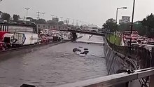 Un fuerte temporal dejó a varios autos bajo el agua en la Panamericana y hay caos vehicular en Buenos Aires