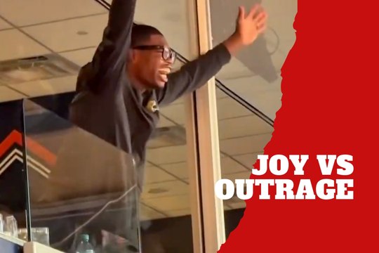 Travis Hunter celebrates with pure joy as Broncos fans explode blaming the refs