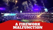 Firework malfunction could have ended in tragedy at NFL game