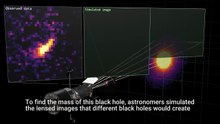 Large Black Hole Discovered Through Gravitational Lensing