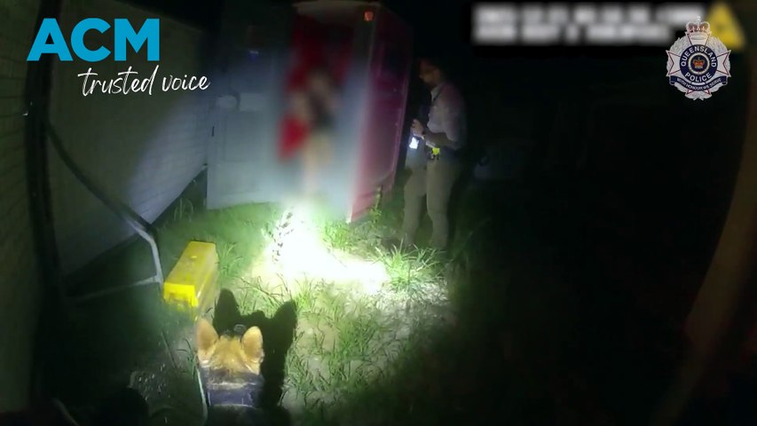 Police arrested a teenager hiding inside a portaloo during a bizarre arrest in Moreton Bay, as five teens were charged over a two-week crime spree involving break-ins and stolen cars across Brisbane. This video includes ACM-produced voiceover powered by AI.