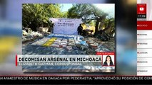 En Michoacán, autoridades decomisan armas por medio del Plan Michoacán por la Paz y la Justicia