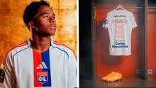 Endrick conserva el 9 con el Olympique Lyon
