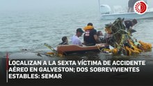 Localizan a la sexta víctima de accidente aéreo en Galveston; dos sobrevivientes estables: Semar