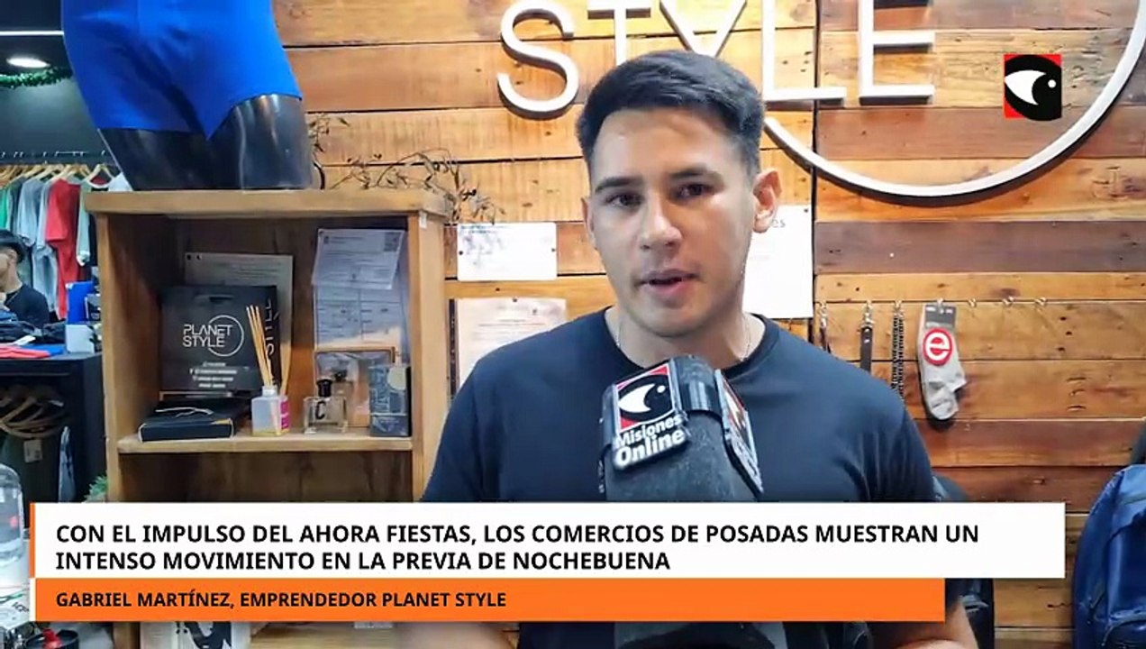 Los comercios de Posadas muestran un intenso movimiento en la previa de Nochebuena