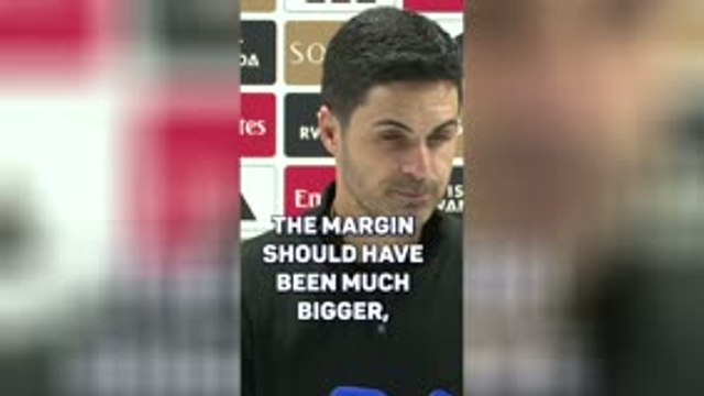 Arsenal should have won by a BIGGER MARGIN - Arteta
