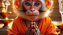 Monkey Bhakti Video 😍 | Viral Shorts