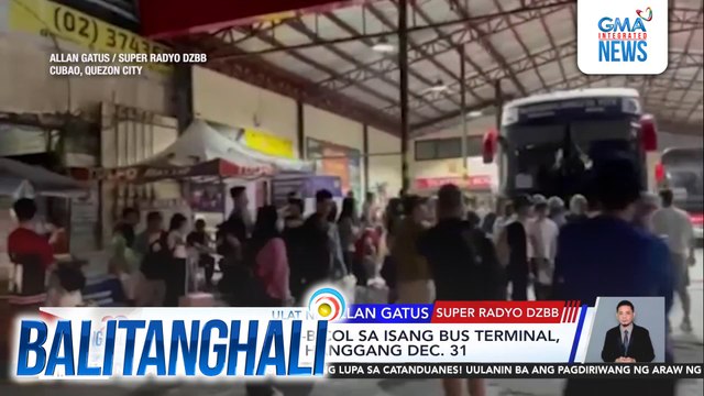 Mga biyaheng pa-Bicol sa isang bus terminal, fully booked na hanggang Dec. 31 | Balitanghali