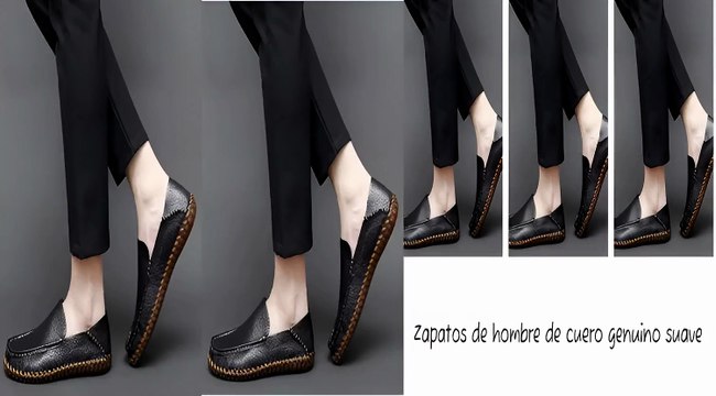 Zapatos de Cuero Genuino para Hombre - Mocasines Transpirables de Conducción.Oferta €55,00 EUR
