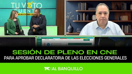 Al Banquillo: Sesión de pleno en CNE  para aprobar declaratoria de las elecciones generales - martes 23 de diciembre