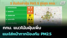 กทม. แนวโน้มฝุ่นเพิ่ม แนะใส่หน้ากากป้องกัน PM2.5  | โชว์ข่าวเช้านี้  |24 ธ.ค. 68