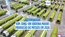Kim Jong-un ordena à Coreia do Norte que aumente a produção de mísseis em 2026
