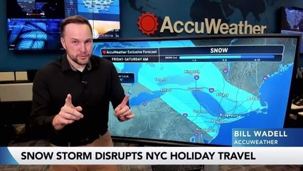 Snow Storm Brings Holiday Travel Disruptions to NYC Airports