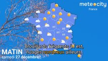 Bulletin météo France du samedi 27 décembre 2025