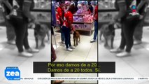 VIDEO: Perrito callejero trata de robar peluche de tienda