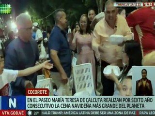 Familias yaracuyanas disfrutaron de la cena navideña más grande del planeta en el municipio Cocorote