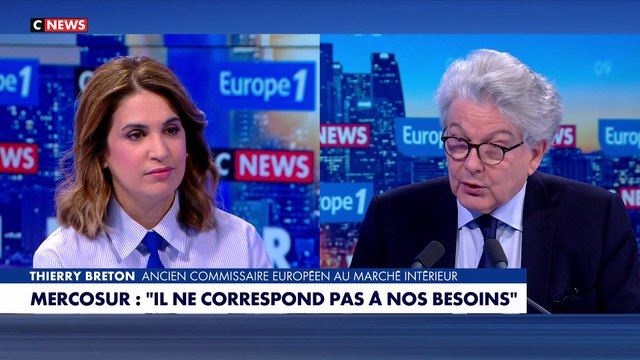 L'administration Trump a annoncé cette nuit que l'ancien commissaire européen, le Français Thierry Breton, avait désormais interdiction d'entrer aux Etats-Unis