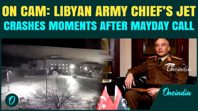 UNSEEN VIDEO: Libyan Army Chief KILLED in Plane Crash in Turkey After Issuing Emergency MAYDAY Call