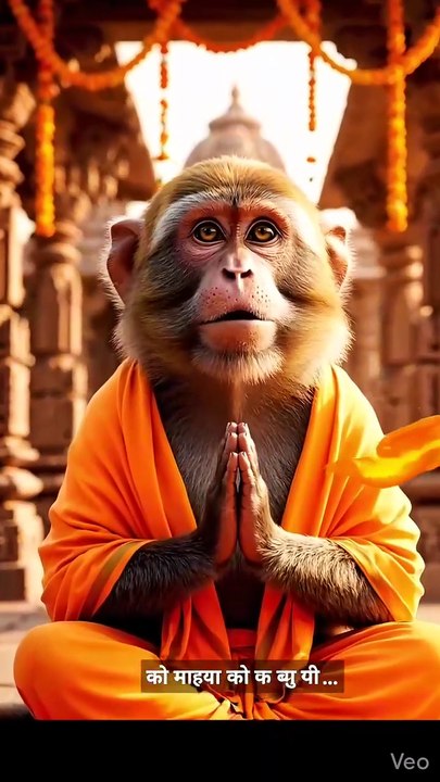 🐒🙏 जब बंदर ने सिखाया सच्ची भक्ति का मतलब