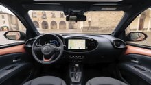 The new Toyota Aygo X High Grade Interior Design in Cinnamon