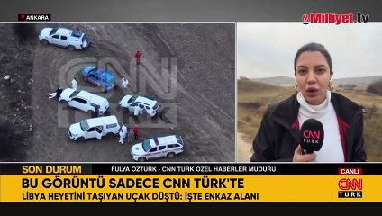 Ankara'da Libya Genelkurmay Başkanı'nı taşıyan uçak düştü! Heyetin tümü hayatını kaybetti