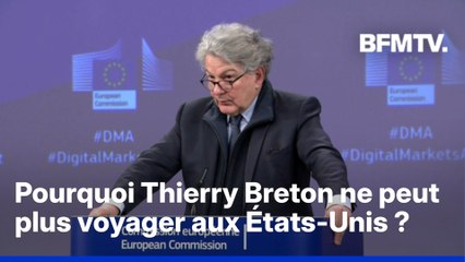 L'ancien ministre et Commissaire européen, Thierry Breton, interdit de séjour aux États-Unis