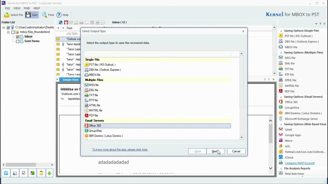 How to Convert MBOX to PST using Kernel MBOX to PST Converter Tool