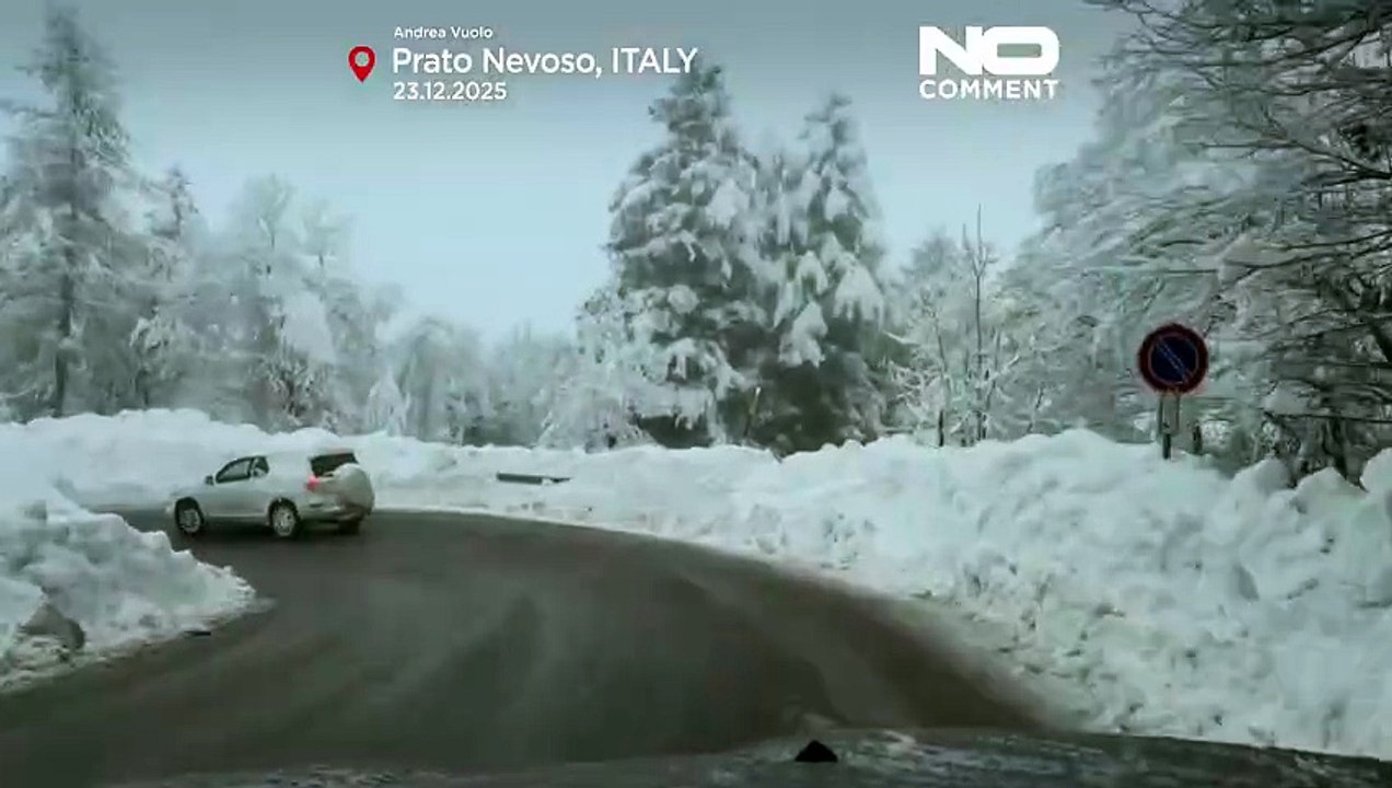 Rekordowy śnieg zasypał włoski ośrodek narciars...