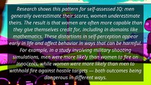Self-Perception Gaps Drive Gendered Behavior