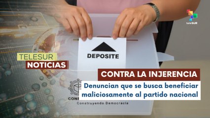 En Honduras, ciudadanos exigen la no injerencia de EE.UU. en el proceso electoral del país