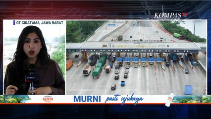 Jelang Nataru, Aktivitas Kendaraan di Gerbang Tol Cikatama Meningkat | 24 Desember 2025