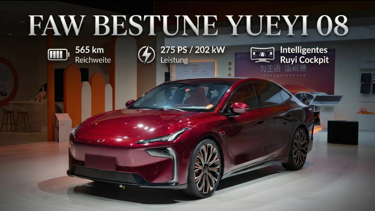 FAW Bestune Yueyi 08 kommt mit 275 PS & futuristischem Innenraum